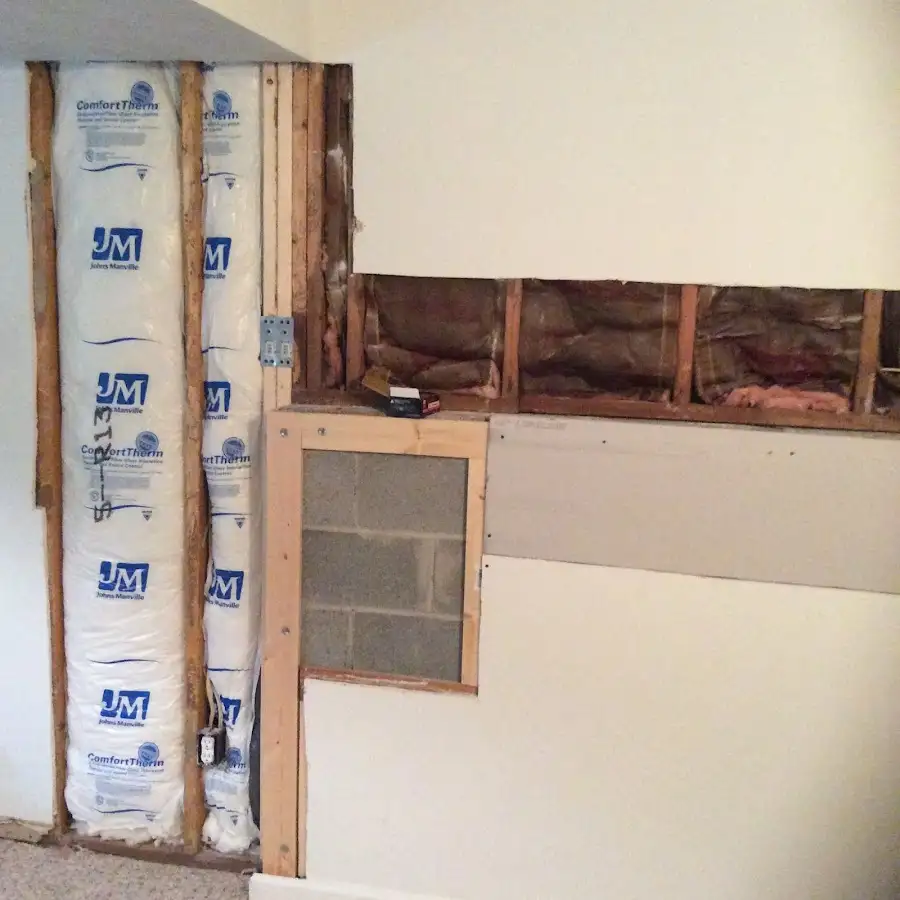 Wall insulation replacement during Contents Cleaning & Restoration in Marion Oaks